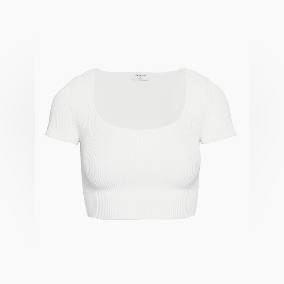 Aritzia Tops - Aritzia Babaton Sculpt Knit Squareneck Top